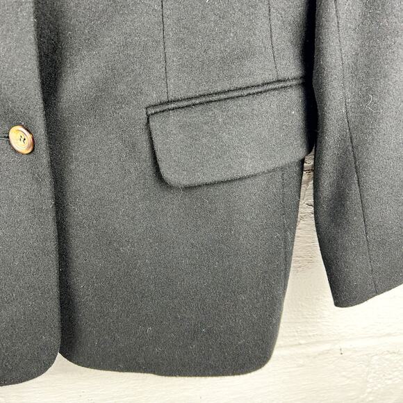 L.L. Bean Cashmere Wool Blend Blazer โ Classic Black,โ Size 8 Regular - Picture 10 of 10